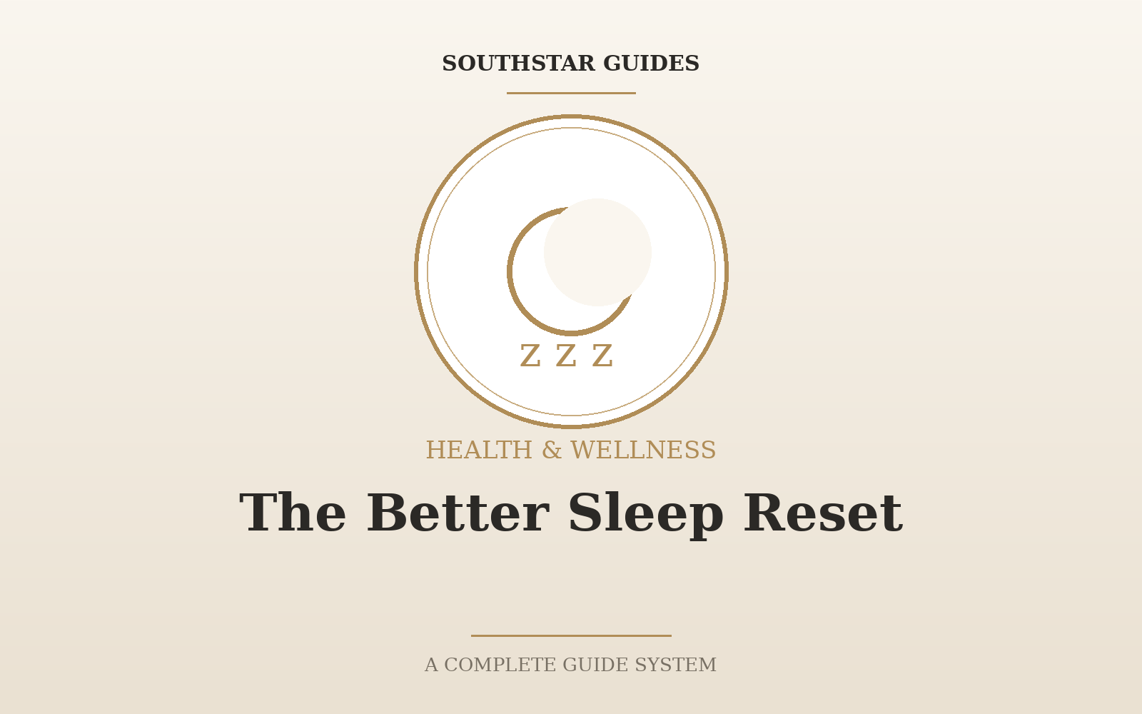 The Better Sleep Reset: A 30-Day System to Fix Your Sleep Without Medication