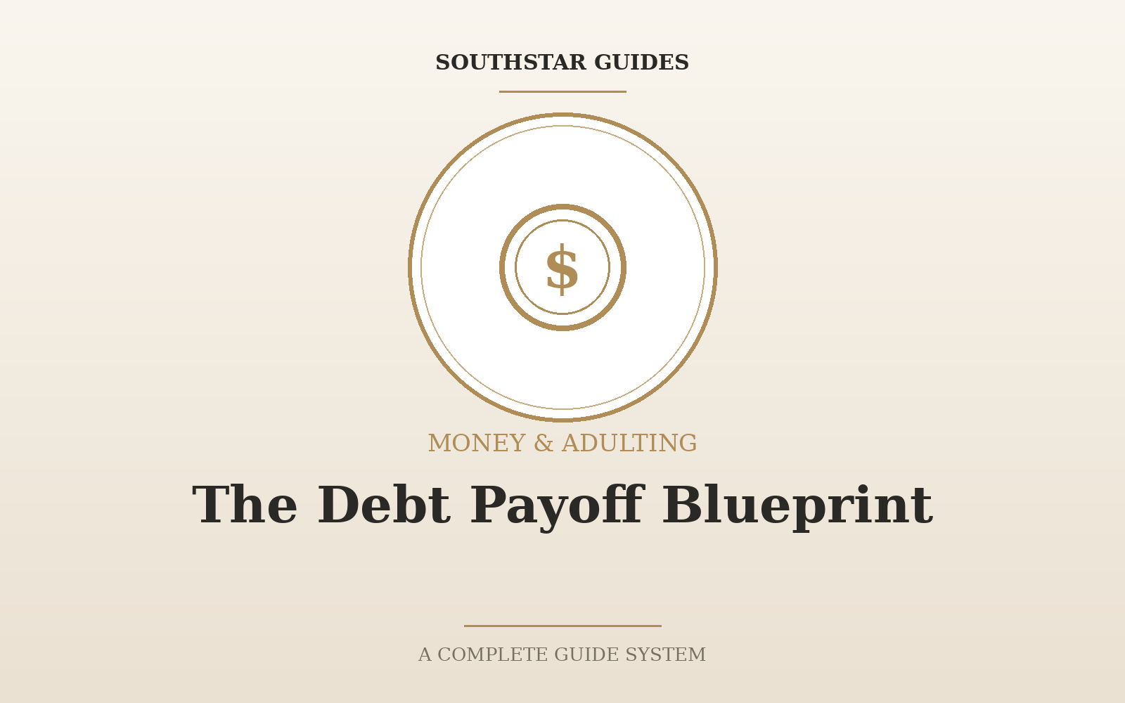 The Debt Payoff Blueprint: A Step-by-Step System to Get Out From Under It